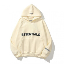 (XL, opricot) Essentials Lettered High Quality Hoodie For Men And Women Fear Of God Spur Hoodie