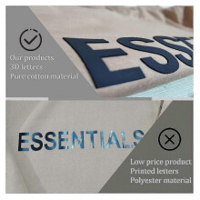 (S, dark gray) Essentials Lettered High Quality Hoodie For Men And Women Fear Of God Spur Hoodie
