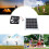 Solarlüfter 10W IP67 ABS Panel 22x19cm Schwarz 11