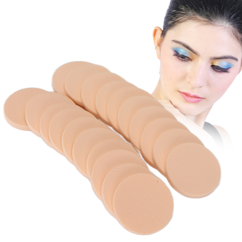 Wet & Dry 20PCS Reusable Round Makeup Sponges with Antibacterial Treatment
