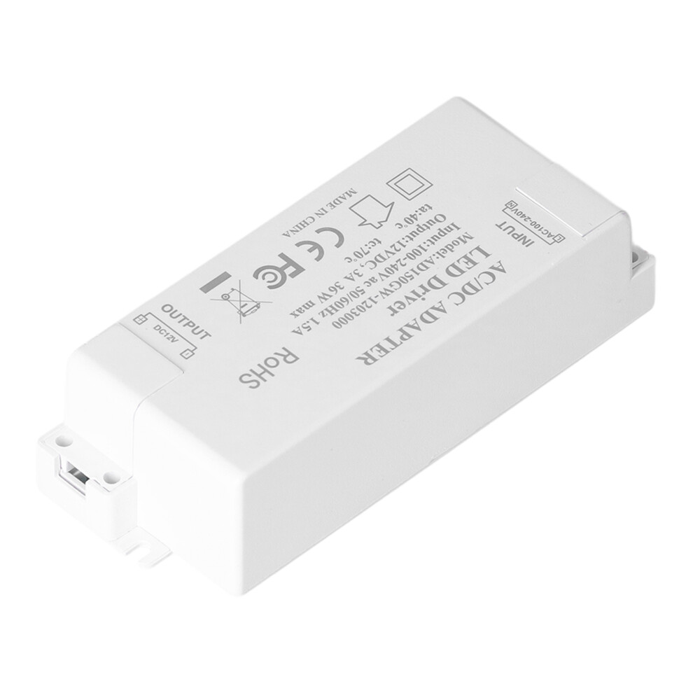36W Led Driver 12V Dc 3A Diy Indoor Lamp Transformer 115X45x30mm 8401340369345