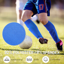 Unisex Soccer Calf Sleeves Socks 1 Pair Shin Guard Socks for Men Women