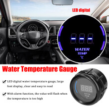 52mm Wasser Temperaturanzeige Auto Digitalanzeige LED Display 20-120 mit Sensor Alarmfunktion für Auto Lastwagen Motorrad