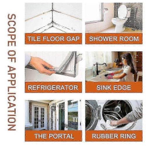 Mold Remover Gel 3Pcs for Home Wall Tile Glass Cleaning Magic Remover 2