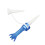 Ensemble de 3 tees de golf flexibles - 8 griffes, 16 mm, bleu 10