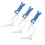 Ensemble de 3 tees de golf flexibles - 8 griffes, 16 mm, bleu 16