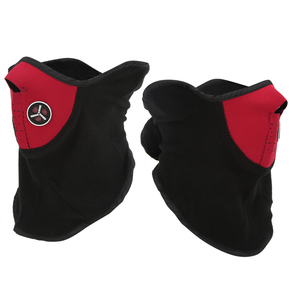 Red Windproof Half Face Mask For Winter Cycling Skiing Outdoor Dust Protection 9331340369726