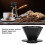 Filtro per caffè pour-over in ceramica per 1-2 persone nero 3