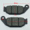 2PCS Motorcycle Brake Pads Lightweight Low Noise 10