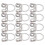 12Pcs Finger Picks Adjustable Stainless Steel 2