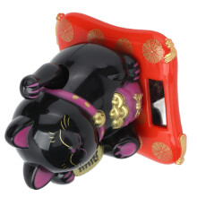 Solar Powered Lucky Cat Waving Arm Home Ornament