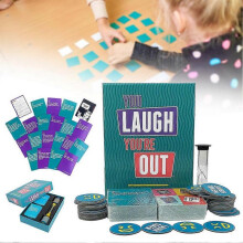 You Laugh You're Out A Party Game with Hilarious Charades Family Card Games for Adults & Kids, for Family Game Nights Gatherings Parties