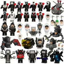 (35 PCS) Toilet Man Series Super Titan TV Man Audio Man Monitor Man Assembly Building Block Toy Bag