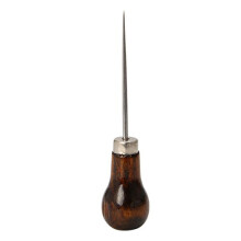 Pumpkin Shape Awl with Wooden Handle for Sewing, Crafting, Woodworking, and Leatherwork