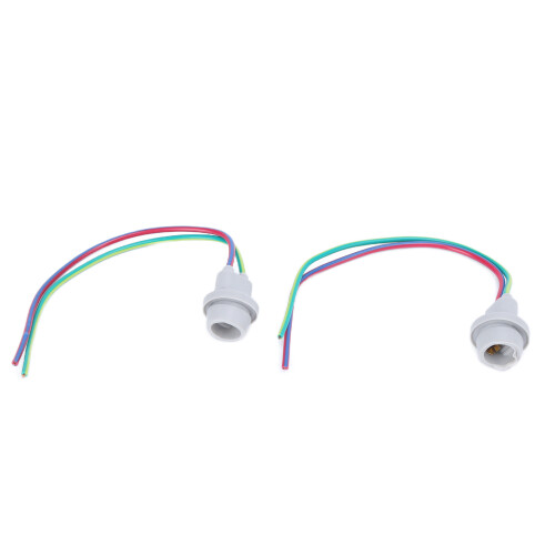 2PCS T10 W5W Parking Light Socket with Rubber