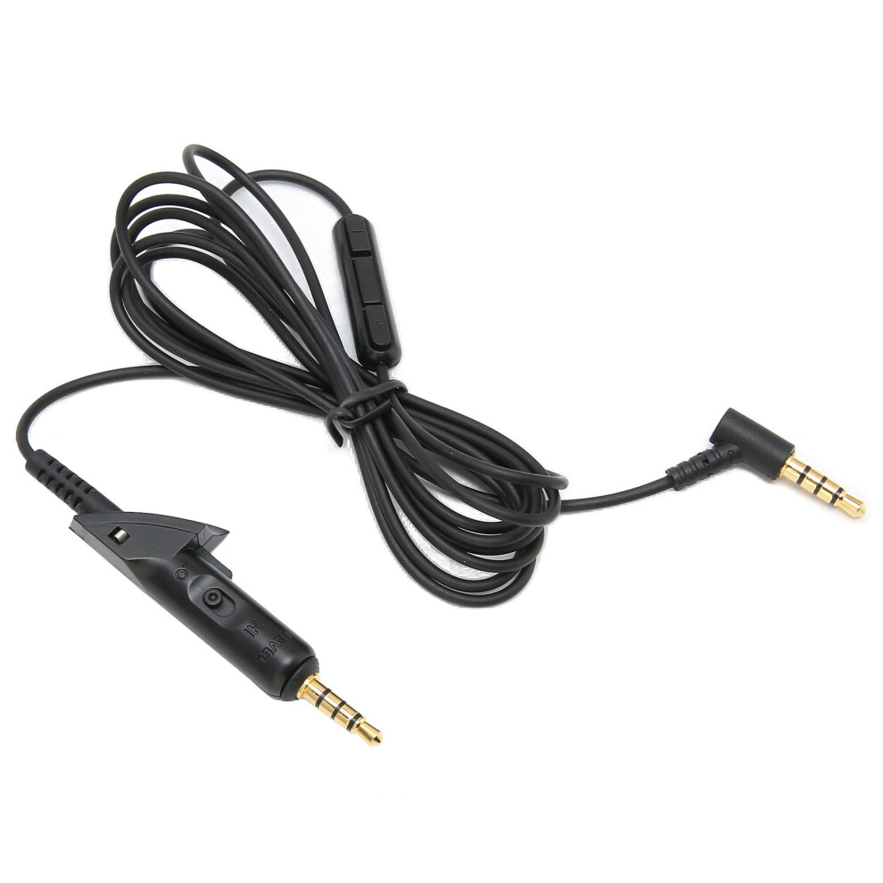 Replacement Audio Extension Cable With Mic & Volume Control For Qc15, Black 9441340375846