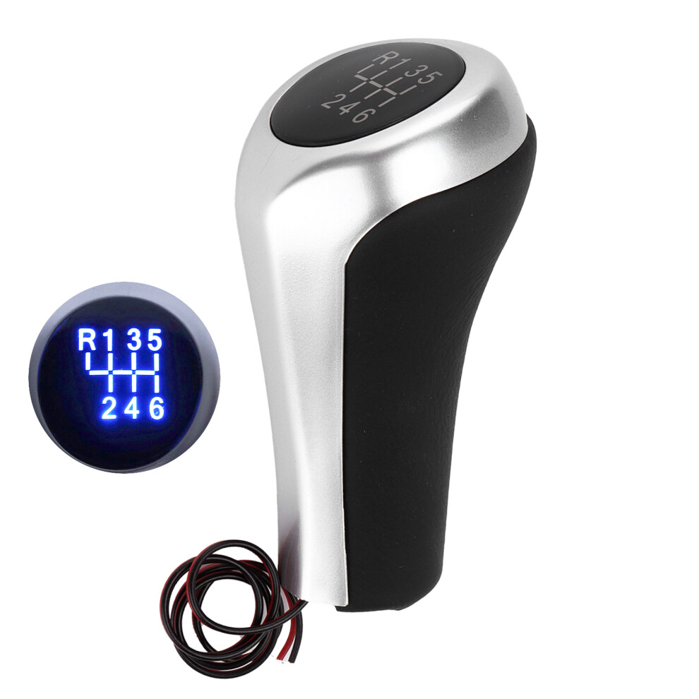 Car 6 Speed Gear Shift Knob Matte Style With Light 9121376524905