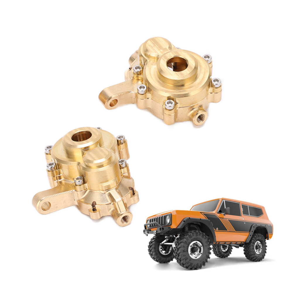 Rigid Brass Steering Knuckle Portal Cover For 1/10 Rc Car - Enhanced Durability Golden 9421340378634
