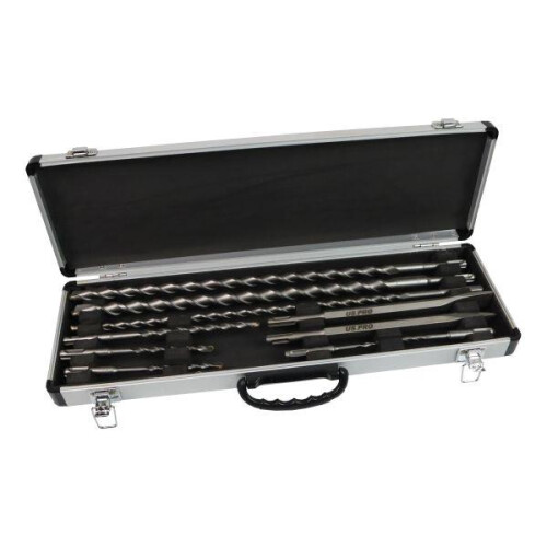 us pro US PRO Tools 10pc Sds Plus Shank Plus Bit & Chisel Set - in Aluminium Case 7211 1