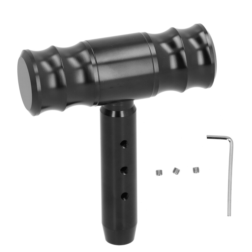 Gear Shift Knob Aluminum Alloy Universal Black 9121376525148