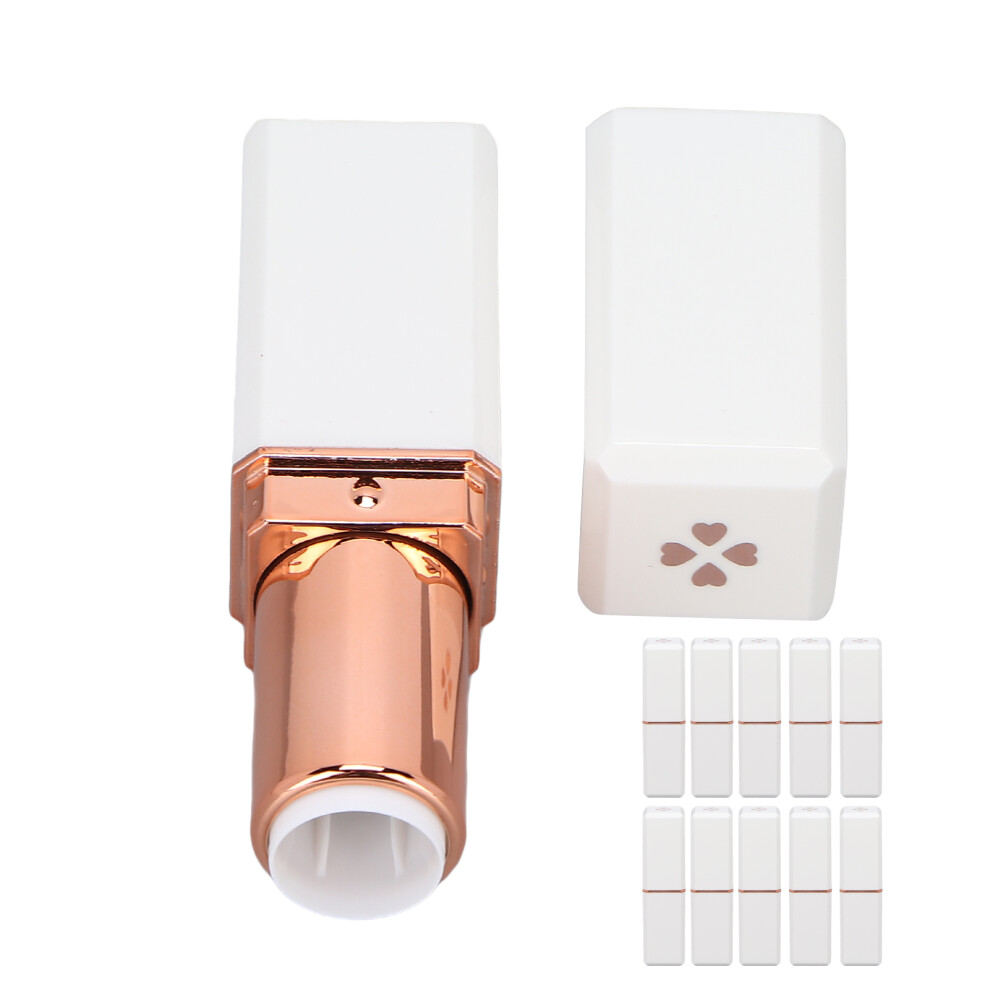 10pcs Empty Lipstick Bottle Refillable Lip Balm Tube for DIY Cosmetics
