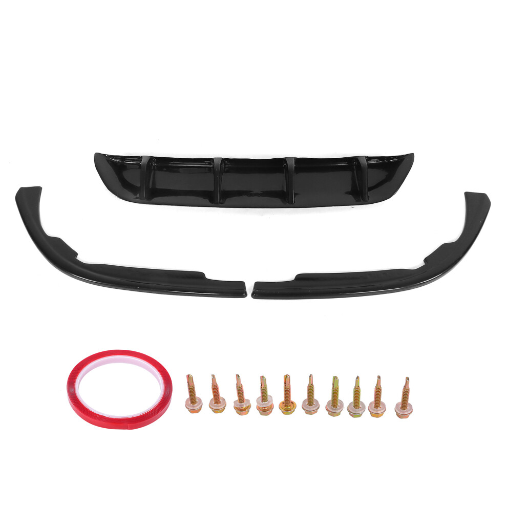 Gloss For Maxton Style Rear Bumper Diffuser Black 9121376525223