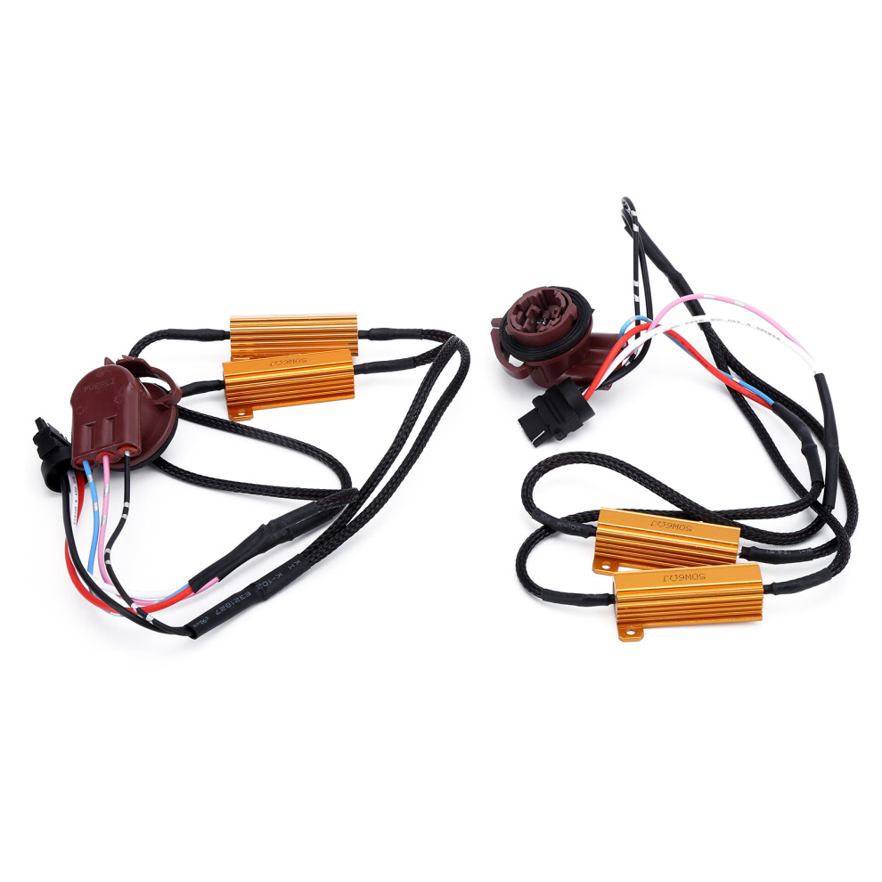 2Pcs 3157A Led Decoder 50W Load Resistor Flash 9121376526060