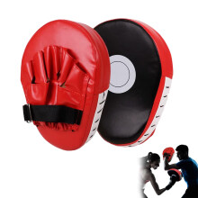 Boxing Pads - 1 Pair Kickboxing Trainer Pads, Thick PU Leather with Foam Padding for Muay Thai Karate Taekwondo