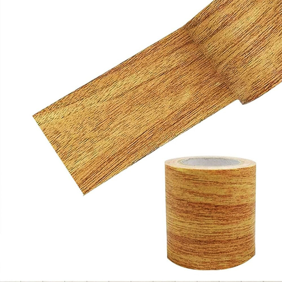Gold Imitation Camel Wood Tape 8Cm X 4.57M Removable Wood Effect Repair Tape For Furniture, Floors, And Doors 6947110084756
