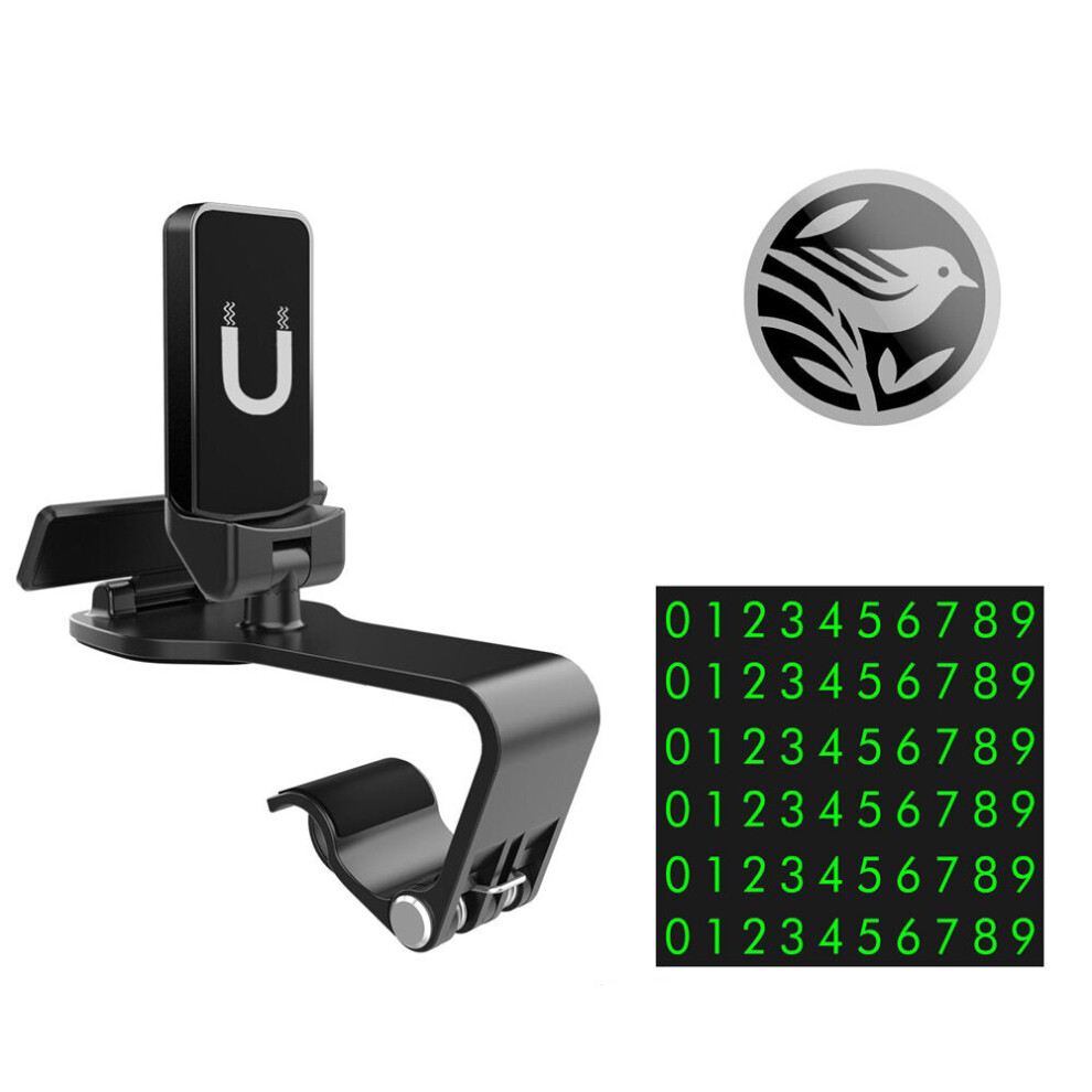 (Chuck Type) Car Mobile Phone Holder Cell Phone Navigation Magnetic Bracket Moving License Plate For Dashboard Rearview Mirror 1138392341377