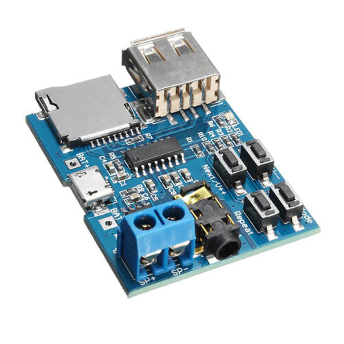 10Pcs MP3 Lossless Decoder Board With Power Amplifier Module TF Card Decoding Player 2