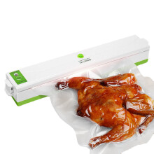 (Green, US Plug) Household Food Vacuum Sealer Packaging Machine Film Sealer Including 10 Bags