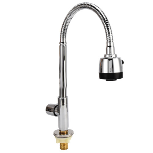 Copper 360 Rotatable Pull Down Kitchen Sink Faucet G1/2 Single Cold