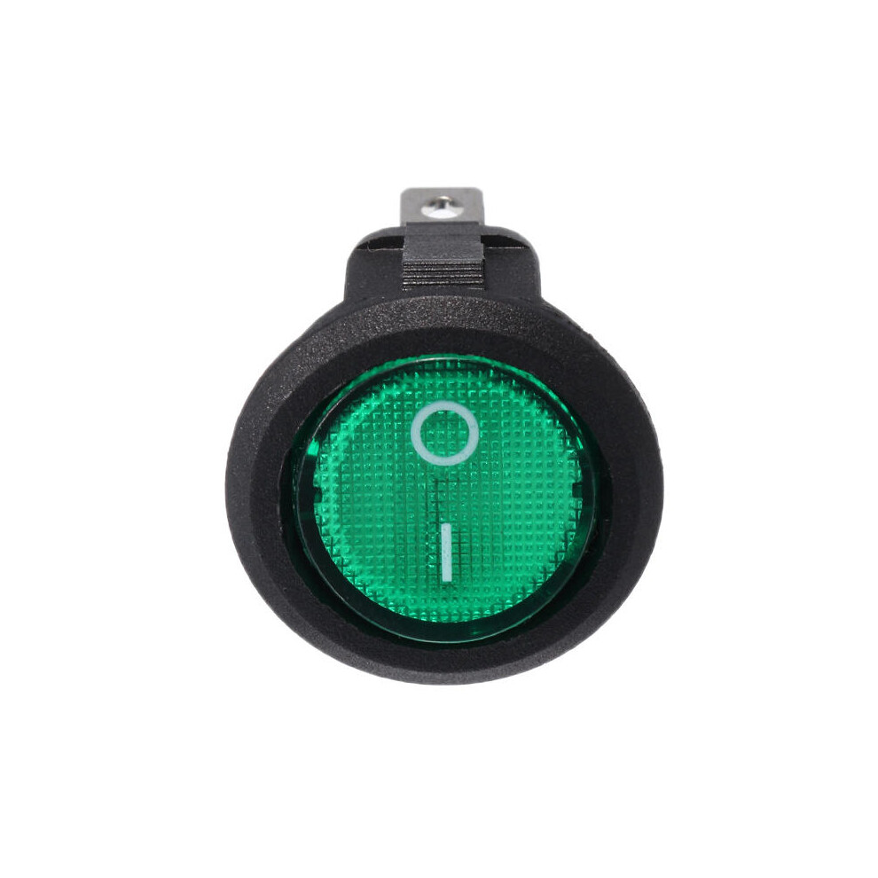 (Green) 12V 16A Car Boat Rocker Switch ON/OFF SPST LED Lamp Dash-image-OPC-PJKD5PY-NEW