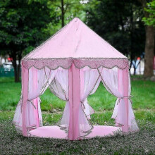 Children Kids Indoor Play Tent Folding Toy Tent Pop Up Girl Princess Castle