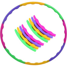 8 Sections Removable Fitness Gymnastics Circle Hoop for Children, Adjustable Size, Colorful Training and Sports Equipment