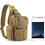 Tactical Edc Sling Bag, Sling Shoulder Assault Range Backpack for Concealed Carry, Khaki 2