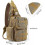 Tactical Edc Sling Bag, Sling Shoulder Assault Range Backpack for Concealed Carry, Khaki 3