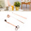 Or rose - Ensemble d'accessoires pour bougie (3 pièces) - Coupe-mèche 14