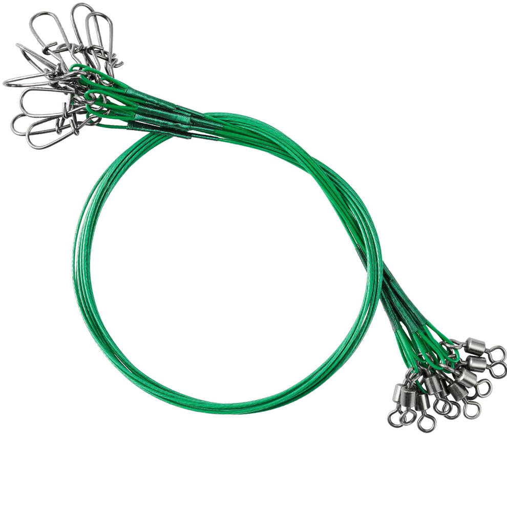 Stainless Steel Fishing Leaders 5.9in 20lb Wire Leaders for Freshwater Saltwater High Strength 50pcs-image-OPC-PJKD79M-NEW