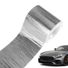 Aluminium Adhesive Tape 10m x 5cm Heat Resistant Foil Tape for Shielding Insulation and Repair with Cable Ties