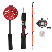 Winter Eisse Fishingrute mit Angelschnur, Eisangelhaken, Eisschaufel und Kombinationsset für Outdoor-Angeln