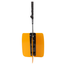 Golf Power Resistance Trainer – V-förmige Ventilatorblätter, Golf-Schwungtrainingshilfe mit rutschfestem Griff, Orange