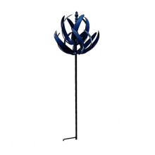 (Blue) Wind Spinner Rotator Unique And Magical Metal Windmill Aesthetic Yard Art