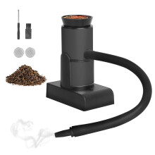 Portable Smoke Infuser Kit for Food & Drinks - Black/Silver, 9*5.5*12.2cm