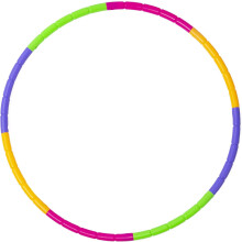 8-Piece Hula Hoop Set for Children, 58 cm Removable Plastic Hula Hoops for Fitness, Gymnastics, and Dance Activities