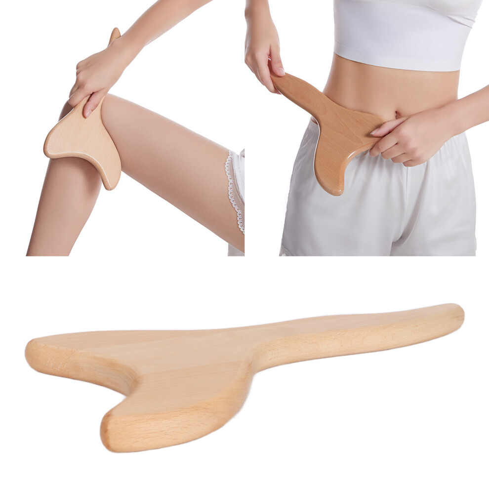 Beech Gua Sha Scraping Board for Neck, Back, and Body Massage