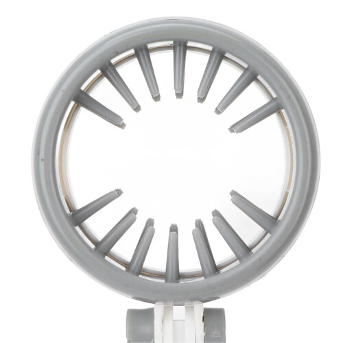 Supporto per asciugacapelli bianco in ABS e acciaio inossidabile, stand da 72 cm 2