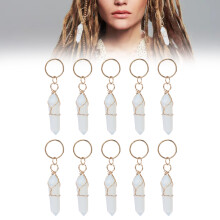 Anneaux capillaires pour tresses Accessoires pour dreadlocks Ferrules d'enroulement Pendentifs pour cheveux XK-2