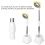 Supporto bianco regolabile per asciugacapelli 72 cm 11